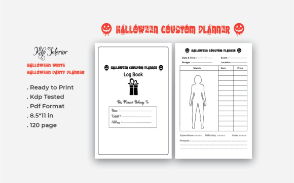 Download Halloween Custom Planner for KDP - Kdp Collection