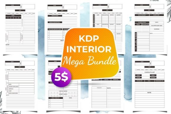 Download Best Selling KDP Templates Mega Bundle 5 - Kdp Collection