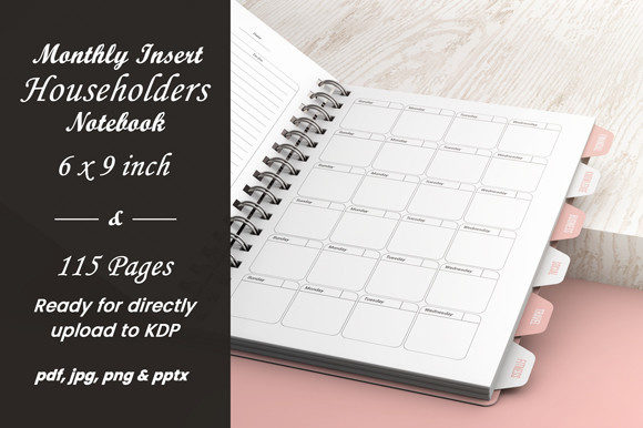 Download Kdp Monthly Insert Householders Notebook - Kdp Collection
