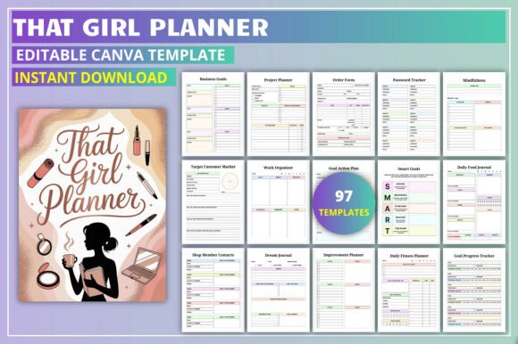 Download That Girl Planner KDP Interior - Kdp Collection