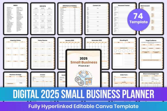 Download Digital 2025 Small Business Planner Kdp - Kdp Collection