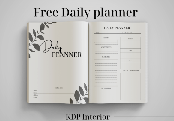 Download Free Daily Planner  - Kdp Interior - Kdp Collection