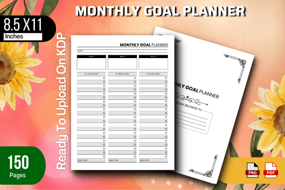 Download Monthly Goal Planner for KDP - Kdp Collection