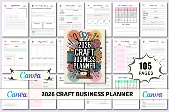 Download 2026 Craft Business Planner KDP - Kdp Collection