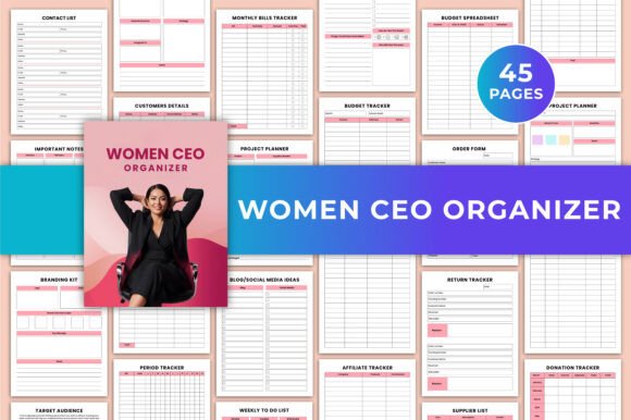 Download Women CEO Organize Canva KDP Interiors - Kdp Collection