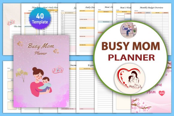 Download 🌸 Busy Mom Planner Canva KDP - Kdp Collection