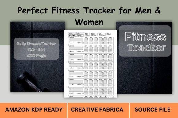 Download Daily Fitness Planner Interior Kdp+COVER - Kdp Collection