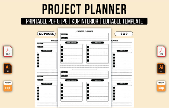 Download Project Planner - KDP Interior - Kdp Collection
