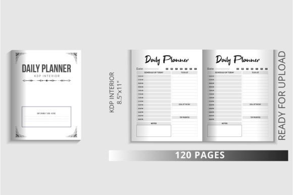 Download FREE  Daily Planner for  KDP  Interior - Kdp Collection