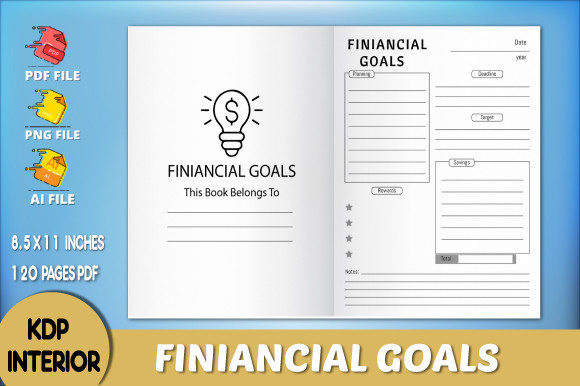 Download Financial Goal Planner KDP Interior - Kdp Collection