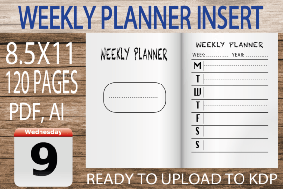 Download Weekly Planner Insert KDP INTERIOR - Kdp Collection