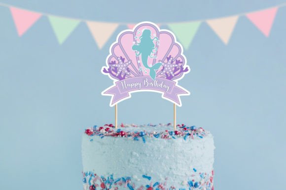 Download Mermaid Printable Cake Topper - Mermaid Collection