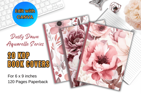 Download Dusty Dawn Aquarelle Series KDP Cover - Kdp Collection