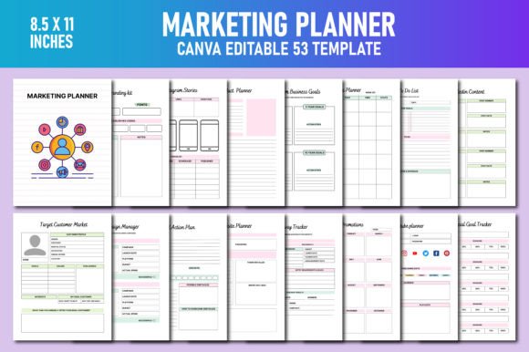 Download Marketing Planner Canva KDP - Kdp Collection