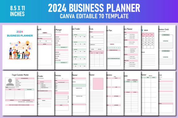 Download 2024 Business Planner Canva KDP Interior - Kdp Collection