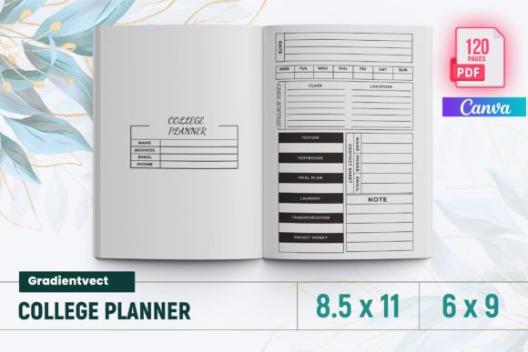 Download (KDP) College Planner Canva - Kdp Collection