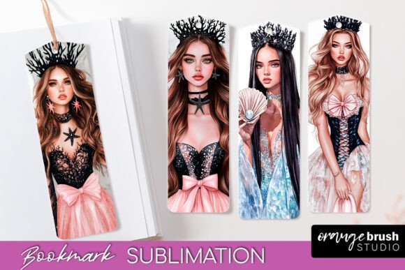 Download Mermaid Printable Bookmark PNG - Mermaid Collection