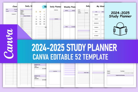 Download 2024-2025 Study Planner Canva KDP - Kdp Collection