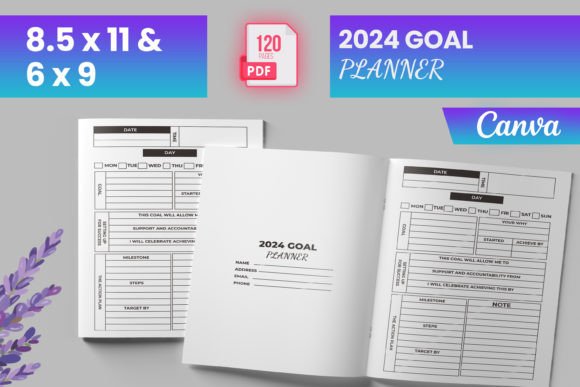 Download 2024 Goal Planner Canva (KDP) - Kdp Collection