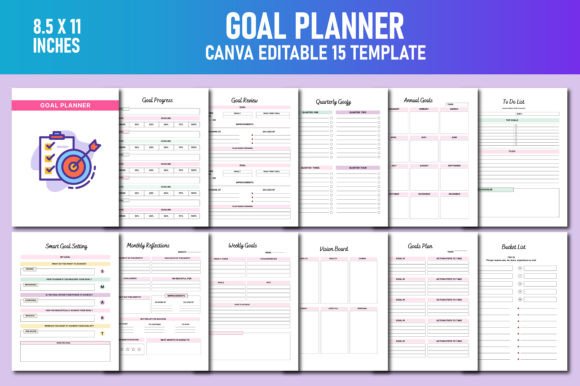 Download Goal Planner Canva KDP - Kdp Collection
