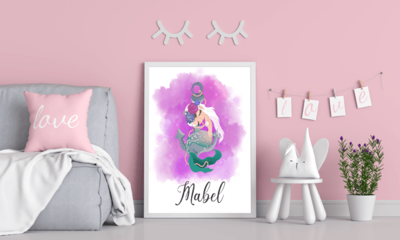 Download Personalised Mermaid Printable - Mermaid Collection