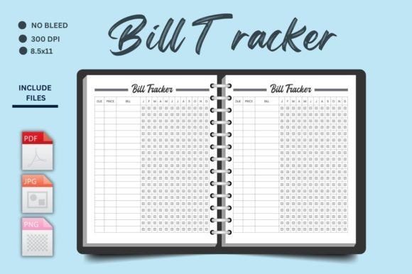 Download Bill Tracker - Kdp Interior - Bill tracker Collection