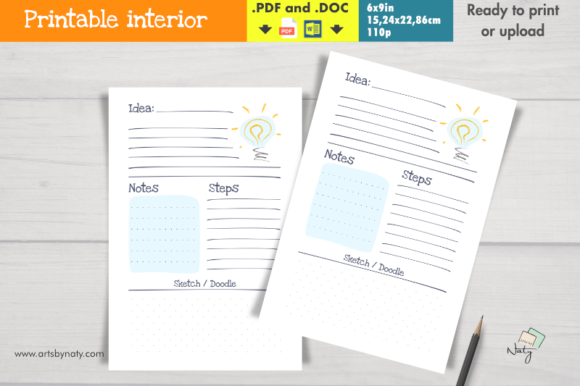 Download Insert or KDP Interior for Ideas Journal - Kdp Collection