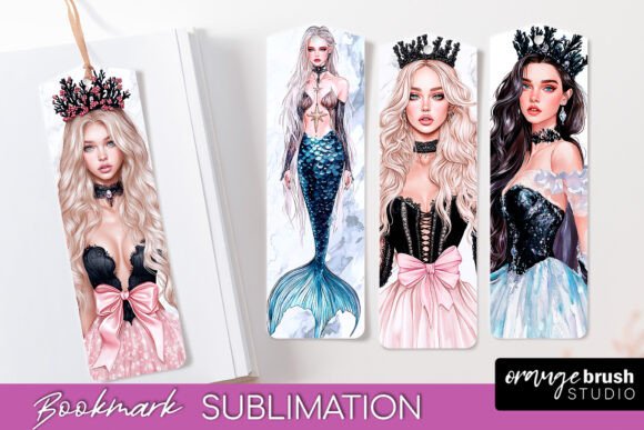 Download Mermaid Printable Bookmark PNG - Mermaid Collection
