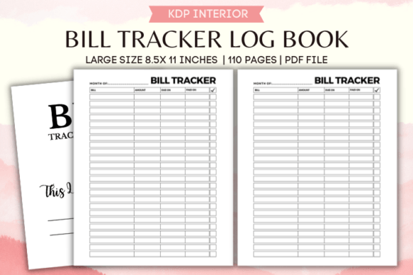 Download Bill Tracker Log Book - Bill tracker Collection