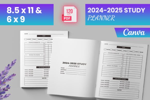 Download 2024-2025 Study Planner for Canva (KDP) - Kdp Collection