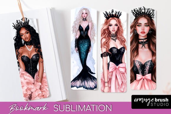 Download Mermaid Printable Bookmark PNG - Mermaid Collection