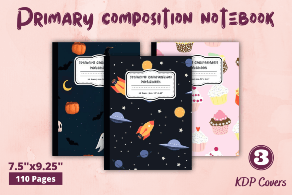 Download Primary Composition Notebook KDP Cover - Kdp Collection