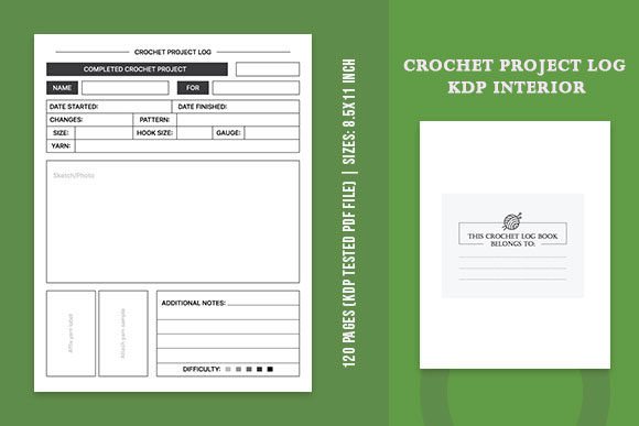 Download Crochet Project Planner KDP Interior - Kdp Collection