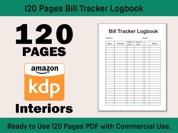 Download Bill Tracker Logbook Kdp Interior-11 - Bill tracker Collection