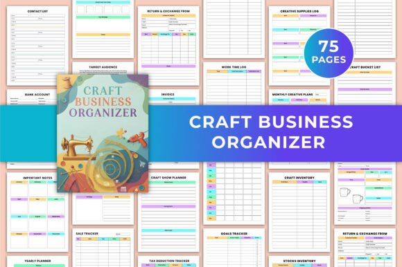Download Craft Business Organizer Canva KDP - Kdp Collection
