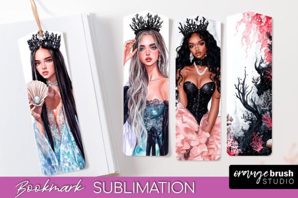 Download Mermaid Printable Bookmark PNG - Mermaid Collection